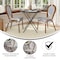 Flash Furniture Lourdes Thonet French Bistro Stacking Chair, White/Navy PE Rattan/Bamboo Print Alum Frame, 2PK 2-SDA-AD642002S-WHNVY-NAT-GG - alternate 9